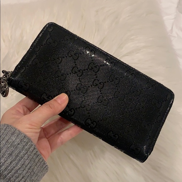 Auth Gucci Imprime zippy monogram wallet - Picture 3 of 11
